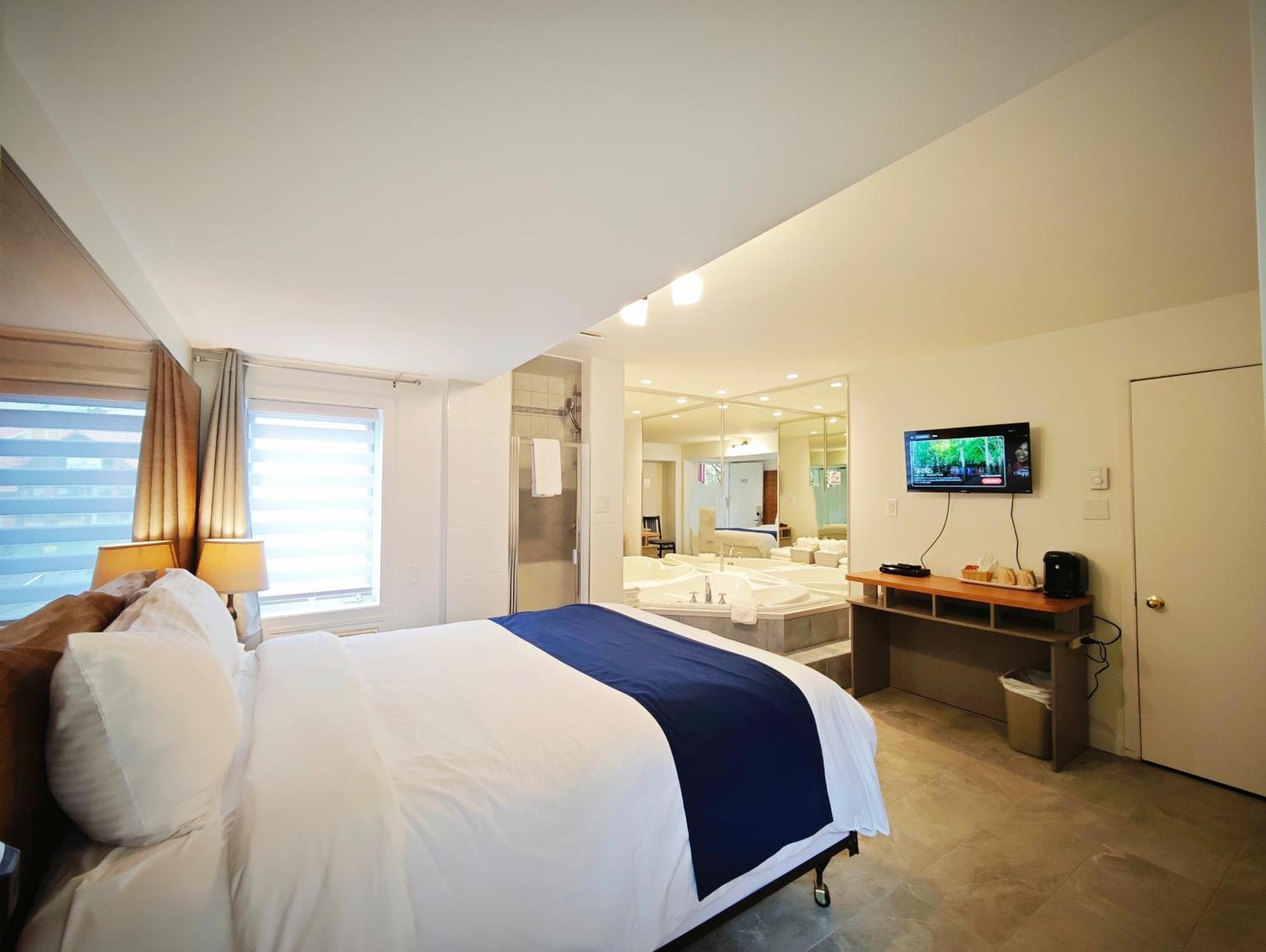 Saint-Sauveur-des-Monts Motel Des Pentes Et Suites מראה חיצוני תמונה